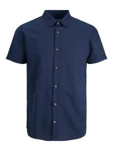 Jack&Jones Camicia da uomo JJESUMMER Slim Fit 12220136 Navy Blazer L