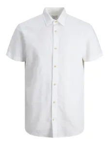 Jack&Jones Camicia da uomo JJESUMMER Slim Fit 12220136 White L