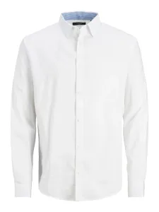 Jack&Jones Camicia da uomo JPRBLABELFAST Comfort Fit 12239027 White L