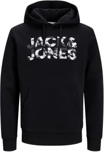 Jack&Jones Felpa da uomo JJEJEFF Standard Fit 12250682 Black L