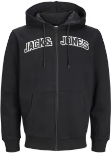 Jack&Jones Felpa da uomo JJROUX Regular Fit 12241567 Black L