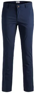 Jack&Jones Pantaloni da uomo JJIMARCO Slim Fit 12150148 Navy Blazer 32/30