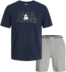 Jack&Jones Set da uomo - t-shirt e pantaloncini JACULA Standard Fit 12255000 Navy Blazer L