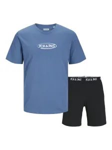 Jack&Jones Set uomo - T-shirt e pantaloncini JACOLIVER Standard Fit 12257169 Coronet Blue XXL