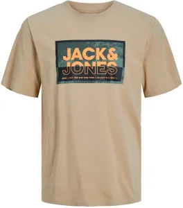 Jack&Jones T-shirt da uomo JCOLOGAN Standard Fit 12253442 Crockery M
