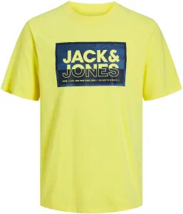 Jack&Jones T-shirt da uomo JCOLOGAN Standard Fit 12253442 Lemon Verbena L