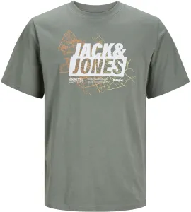 Jack&Jones T-shirt da uomo JCOMAP Regular Fit 12252376 Agave Green L