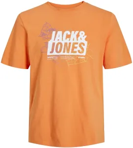 Jack&Jones T-shirt da uomo JCOMAP Regular Fit 12252376 Tangerine L