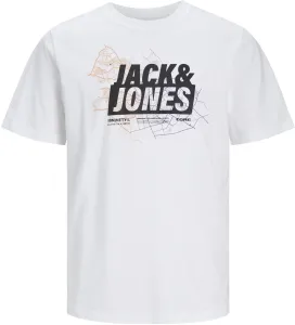 Jack&Jones T-shirt da uomo JCOMAP Regular Fit 12252376 White XXL