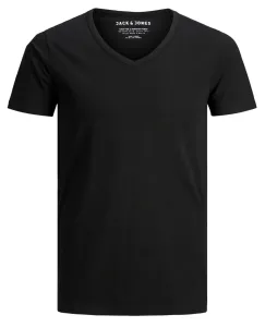 Jack&Jones T-shirt da uomo JJEBASIC Stretch Fit 12059219 BLACK L