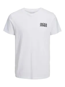 Jack&Jones T-shirt da uomo JJECORP Slim Fit 12151955 White/Small L