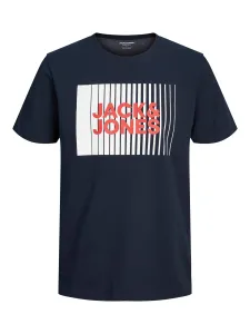 Jack&Jones T-shirt da uomo JJECORP Standard Fit 12233999 Navy Blazer L