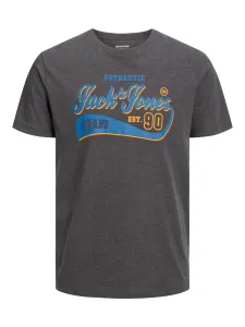 Jack&Jones T-shirt da uomo JJELOGO Standard Fit 12233594 Dark Grey Melange M
