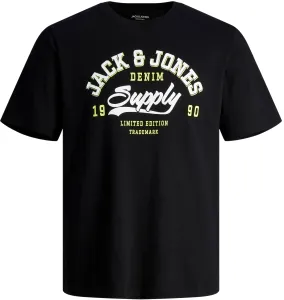 Jack&Jones T-shirt da uomo JJELOGO Standard Fit 12246690 Black M