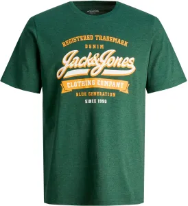 Jack&Jones T-shirt da uomo JJELOGO Standard Fit 12246690 Dark Green L