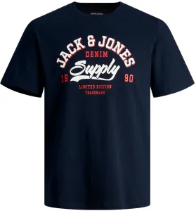 Jack&Jones T-shirt da uomo JJELOGO Standard Fit 12246690 Navy Blazer L
