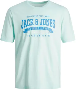 Jack&Jones T-shirt da uomo JJELOGO Standard Fit 12246690 Soothing Sea XL