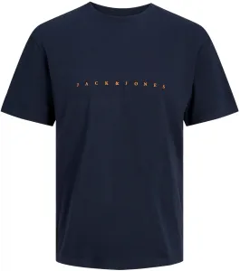 Jack&Jones T-shirt da uomo JJESTAR Relaxed Fit 12234746 Dark Navy XL