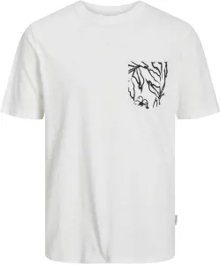 Jack&Jones T-shirt da uomo JORLAFAYETTE Standard Fit 12250435 Cloud Dancer M