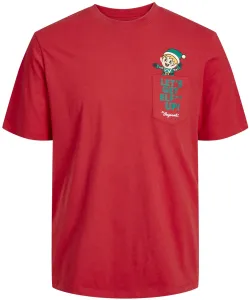 Jack&Jones T-shirt da uomo JORPOCKET Standard Fit 12246601 Rococco Red L