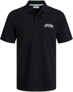 Jack&Jones T-shirt polo da uomo JJEJOSH Standard Fit 12247387 Black M