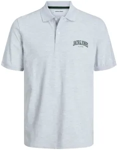 Jack&Jones T-shirt polo da uomo JJEJOSH Standard Fit 12247387 White Melange S