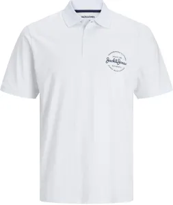Jack&Jones T-shirt polo uomo JJFOREST Standard Fit 12248621 White L