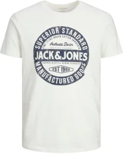 Jack&Jones T-shirt uomo JJEJEANS Standard Fit 12232972 Cloud Dancer L