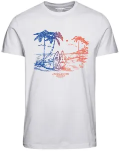 Jack&Jones T-shirt uomo JORARUBA Standard Fit 12258057 Bright White M