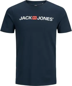 Jack&Jones PLUS T-shirt da uomo JJECORP Regular Fit 12184987 Navy Blazer 5XL