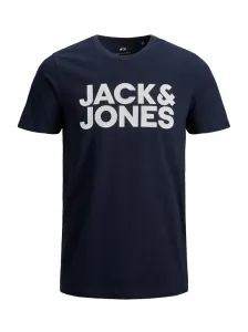 Jack&Jones PLUS T-shirt da uomo JJELOGO Regular Fit 12158505 Navy Blazer 4XL #3078299