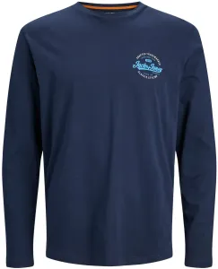 Jack&Jones PLUS T-shirt da uomo JJMIKK Regular Fit 12245501 Navy Blazer 5XL