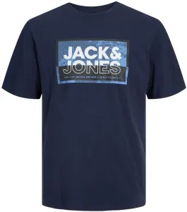 Jack&Jones PLUS T-shirt uomo JCOLOGAN Standard Fit 12257335 Navy Blazer 3XL