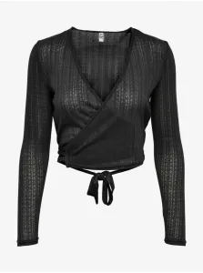 Black patterned wrap blouse JDY Nora - Ladies