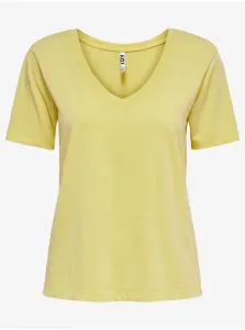 Yellow basic T-shirt JDY Farock - Women