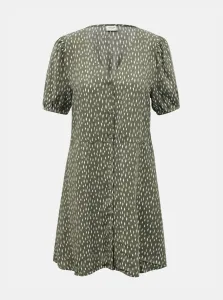Green Patterned Dress with Buttons JDY Staar - Women #906223