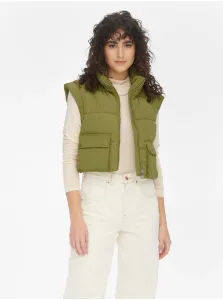 Green trimmed quilted vest JDY Marvin - Ladies