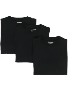 JIL SANDER - Set Di 3 T-shirt In Cotone Organico Con Logo #3084175