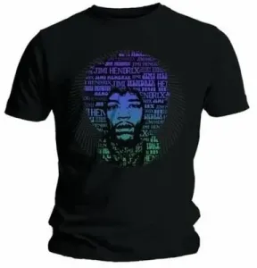 Jimi Hendrix Maglietta Afro Speech Black XL
