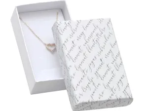 JK Box Scatola regalo bianca per set di gioielli JK-6/A1