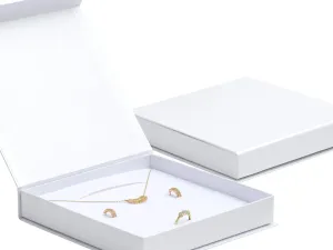 JK Box Scatola regalo bianca per set di gioielli VG-10/AW