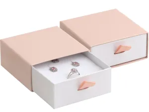 JK Box Scatola regalo di carta rosa per parure di gioielli DE-5/A5/A1