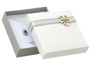 JK Box Scatola regalo per gioielli con fiore KF-5/A3