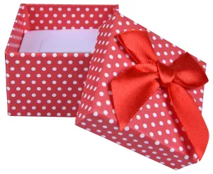 JK Box Scatola regalo rossa per orecchini o anello KK-3/A7