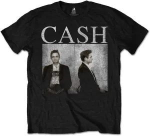 Johnny Cash Maglietta Mug Shot Black L