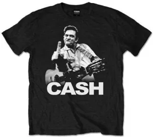 Johnny Cash Maglietta Unisex Finger Black M