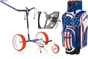 Jucad Carbon 3-Wheel Deluxe SET USA Trolley manuale golf