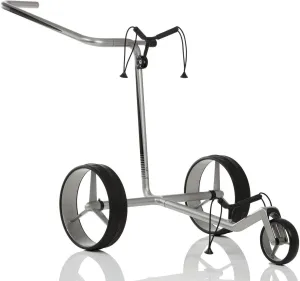 Jucad Carbon 3-Wheel Silver/Black Trolley manuale golf