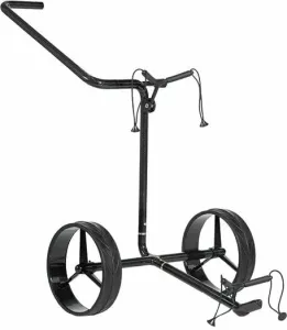Jucad Carbon Shine 2-Wheel Shiny Black Trolley manuale golf