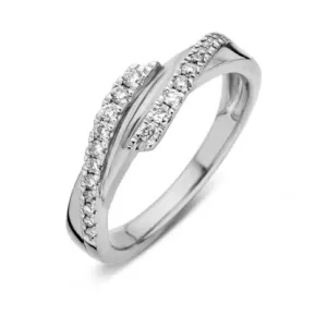 JVD Affascinante anello in argento con zirconi SVLR0375XH2BI 56 mm